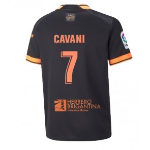 Valencia Edinson Cavani #7 Bortatröja 2022-23 Kortärmad